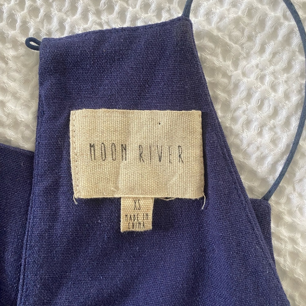 XS Moon River mini cocktail dress Navy blue.